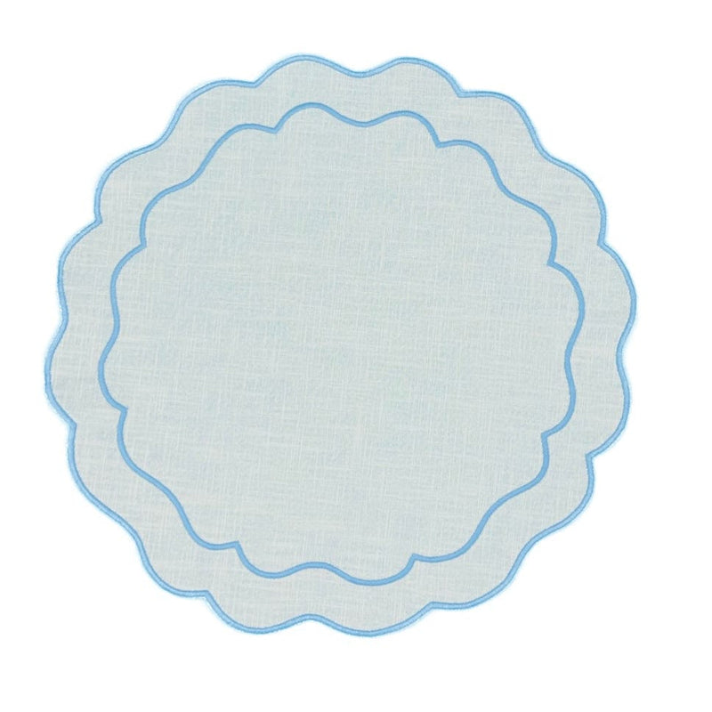 HMA DÉCOR Beige and Blue Seafolly Placemat - set of 4