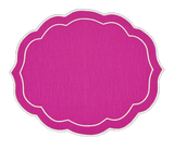 HMA DÉCOR Magenta Pearl Oval placemat - set of 4