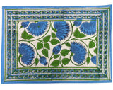 HMA DÉCOR Green Blue Orient placemats (set of 4)