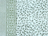 HMA DÉCOR Green leaf tablecloth