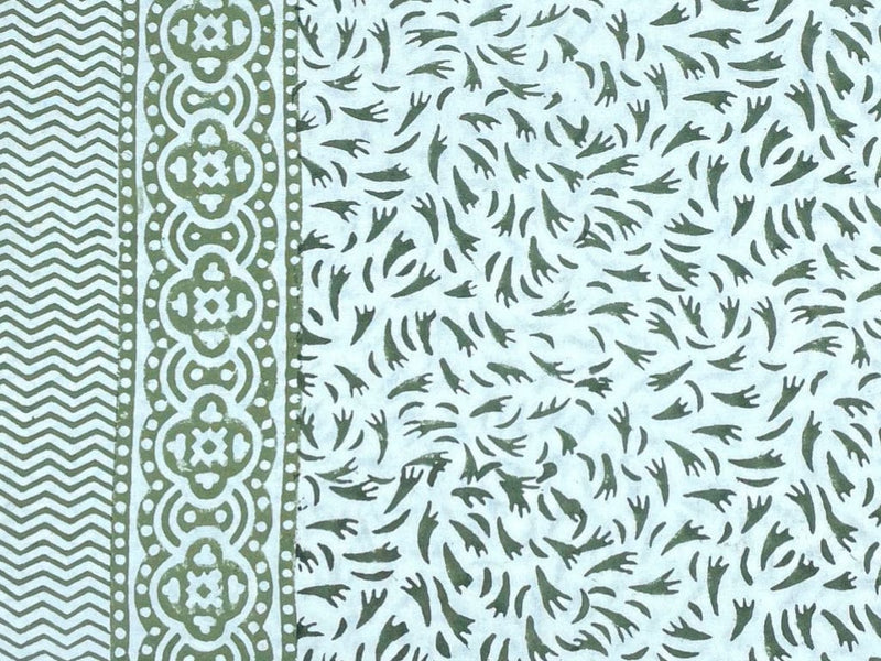 HMA DÉCOR Green leaf tablecloth