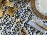 HMA DÉCOR Olivia Pale Blue/Navy Tablecloth