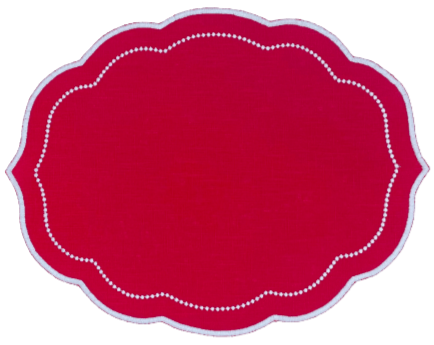 HMA DÉCOR SAMPLE SET Red Pearl placemats (set of 4)